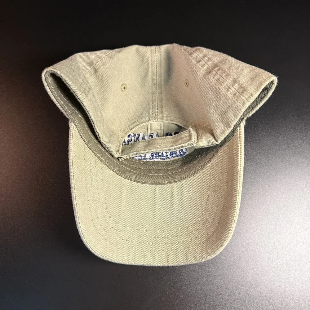 Port Aransas Mustang Island TX Worldwide Sportswear Khaki Cotton‎ Hat Mens OSFM